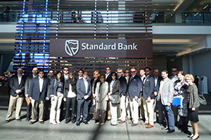 Group photo of UConn EMBAs in South Africa.